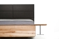 Preview: orig. BOXSPRING  schwebendes extravagantes Bett aus Massivholz